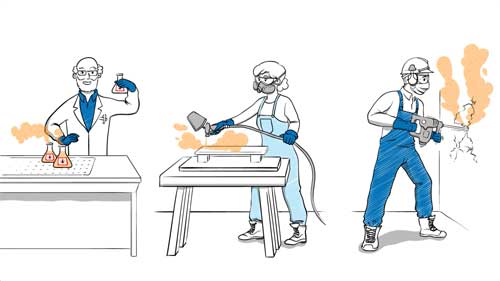 Screenshot aus dem Video Krebserzeugende Arbeitsstoffe