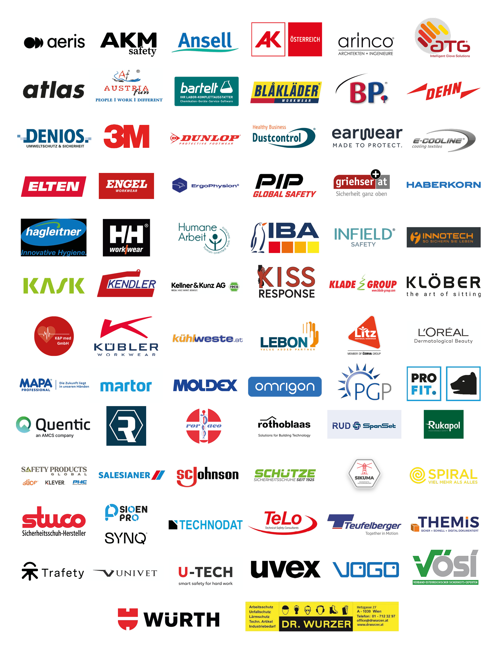 Viele verschiedene Logos
