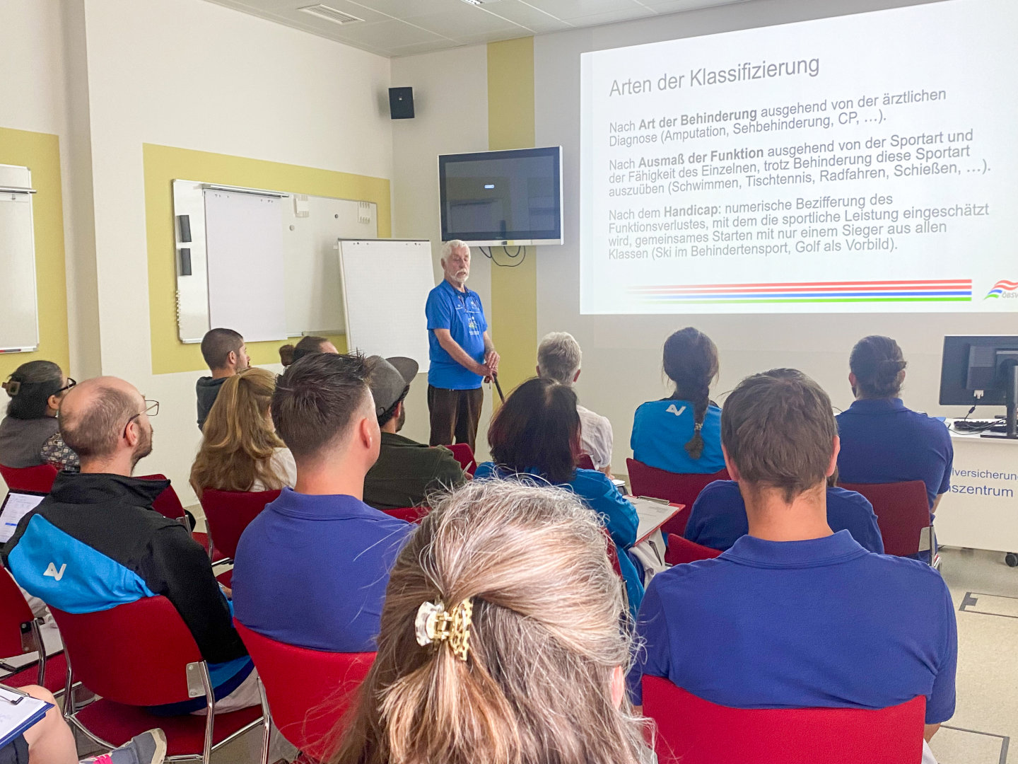 Theoretische Schulung im Rahmen des Klassifizierungsworkshops