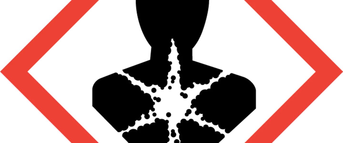 GHS-Symbol „Exploding Man” für Gesundheitsgefahr