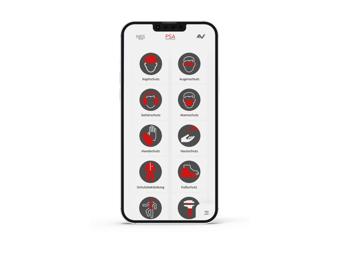 PSA Masonapp Vasmockup 1 1440 - credit MASon-App/VAS MockUp der MASon-App auf einem Mobiltelefon