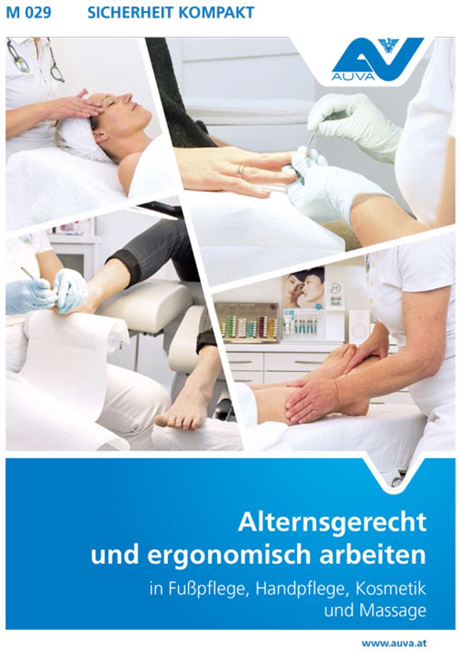 Titelbild des Merkblattes "M 029 Alternsgerecht und ergonomisch arbeiten"