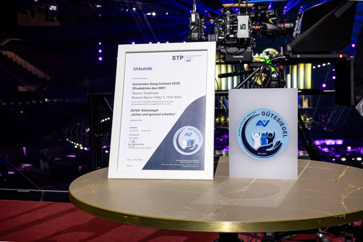 Das AUVA-Gütesiegel für den ESC in Nahaufnahme
