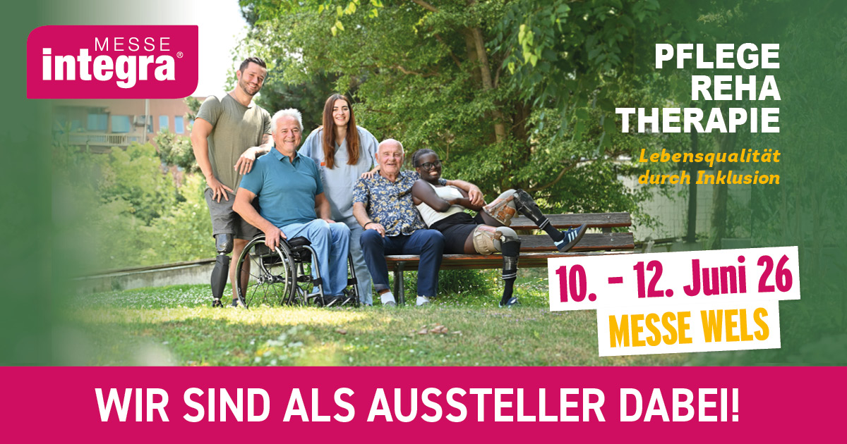 Banner mit dem Logo und Termin der Messe integra 2026 