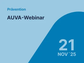 11 21 Webinar Ankündigung 21 NOV Credit Lwptm Webinar-Ankündigung mit dem betreffenden Datum im AUVA-Blau