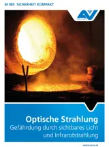 Titelbild des Merkblattes "M 085 Optische Strahlung - Gefährdung durch sichtbares Licht und Infrarotstrahlung" Titelbild des Merkblattes "M 085 Optische Strahlung - Gefährdung durch sichtbares Licht und Infrarotstrahlung"