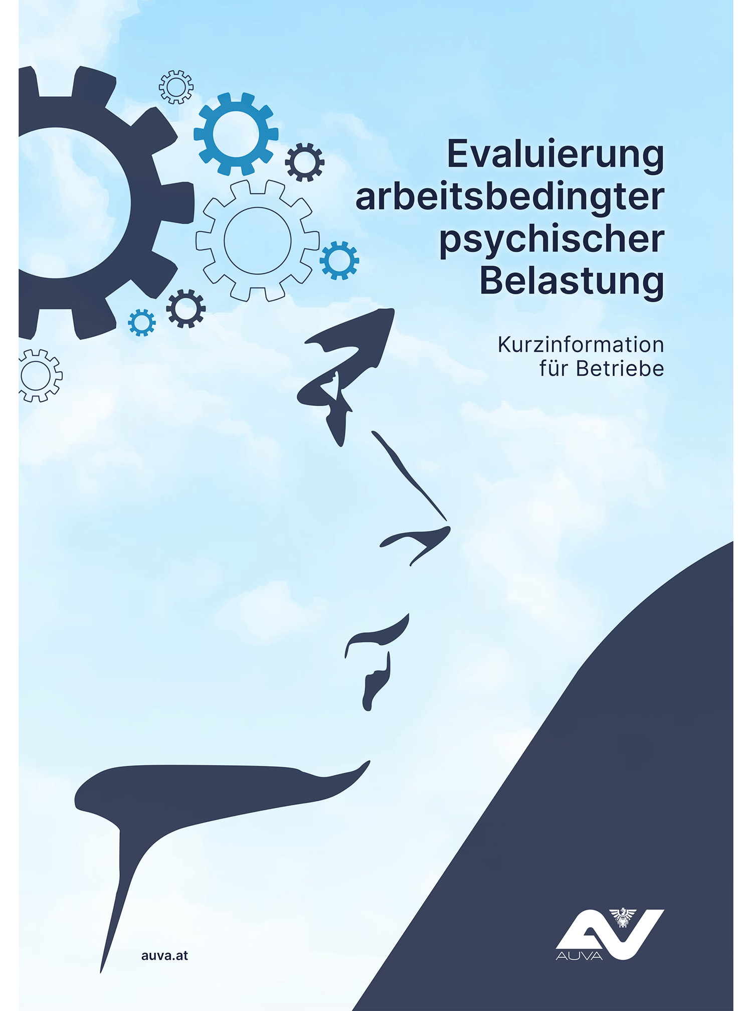 Titelbild der Broschüre Evaluierung arbeitsbedingter psychischer Belastung