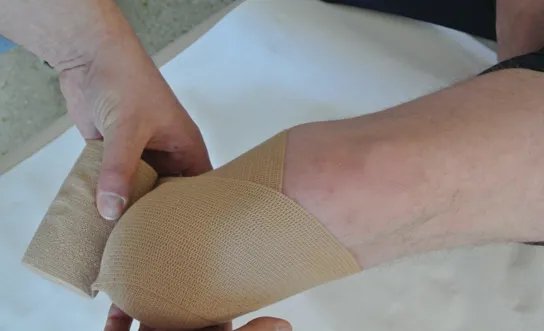 Stumpfbandage: Schritt 3 Stumpfbandage: Schritt 3