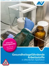 Titelbild des Merkblattes "M.plus 340.7 Gesundheitsgefährdende Arbeitsstoffe in öffentlichen Apotheken" Titelbild des Merkblattes "M.plus 340.7 Gesundheitsgefährdende Arbeitsstoffe in öffentlichen Apotheken"