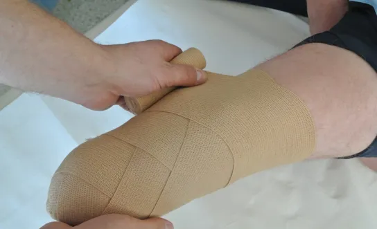 Stumpfbandage: Schritt 5 Stumpfbandage: Schritt 5