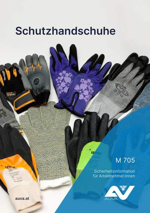 Titelbild des Merkblattes "M 705 Schutzhandschuhe"