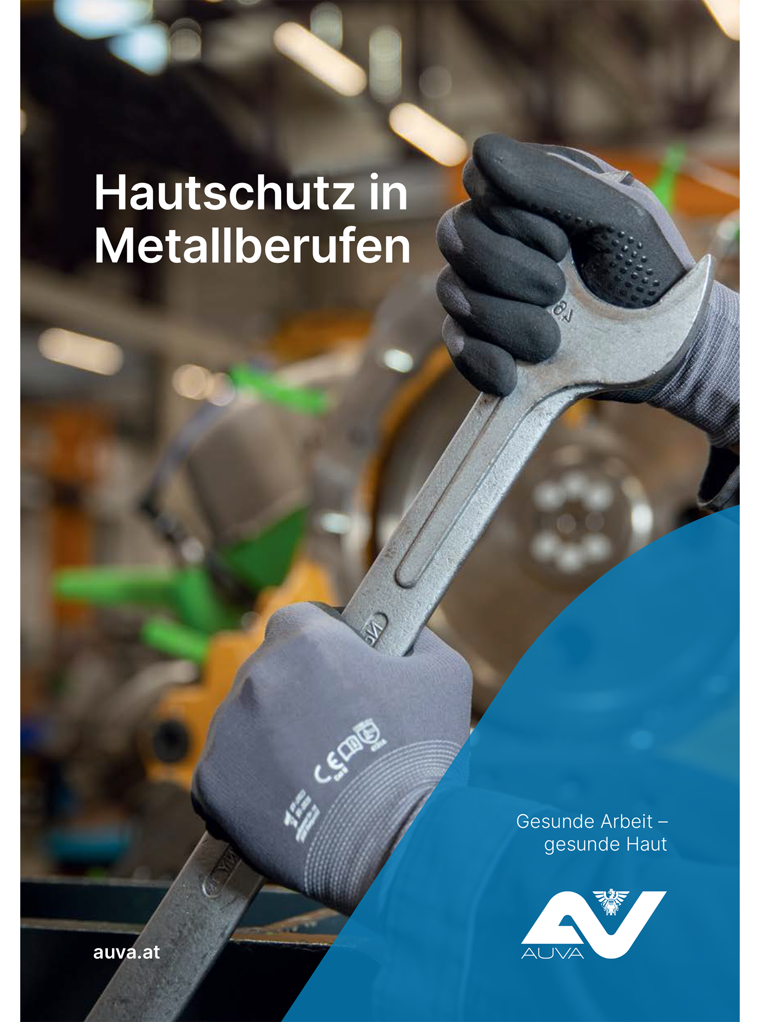 Titelbild des Folders "Hautschutz in Metallberufen"