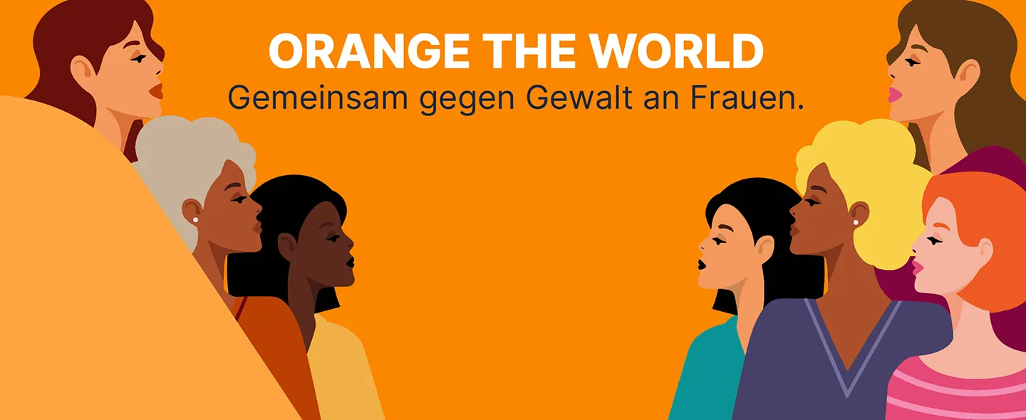 Symbolbild OTW - "Orange the World - Gegen Gewalt an Frauen und Mädchen" Symbolbild OTW - "Orange the World - Gegen Gewalt an Frauen und Mädchen"