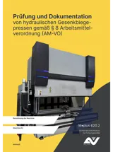 Titelbild M.Plus 620.2 Prüfung und Dokumentation von hydraulischen Gesenkbiegepressen Titelbild M.Plus 620.2 Prüfung und Dokumentation von hydraulischen Gesenkbiegepressen