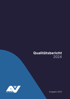 Titelseite des AUVA-Qualitätsberichts 2024