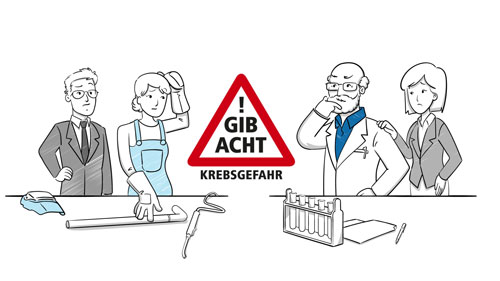 Screenshot aus dem Video Krebserzeugende Arbeitsstoffe