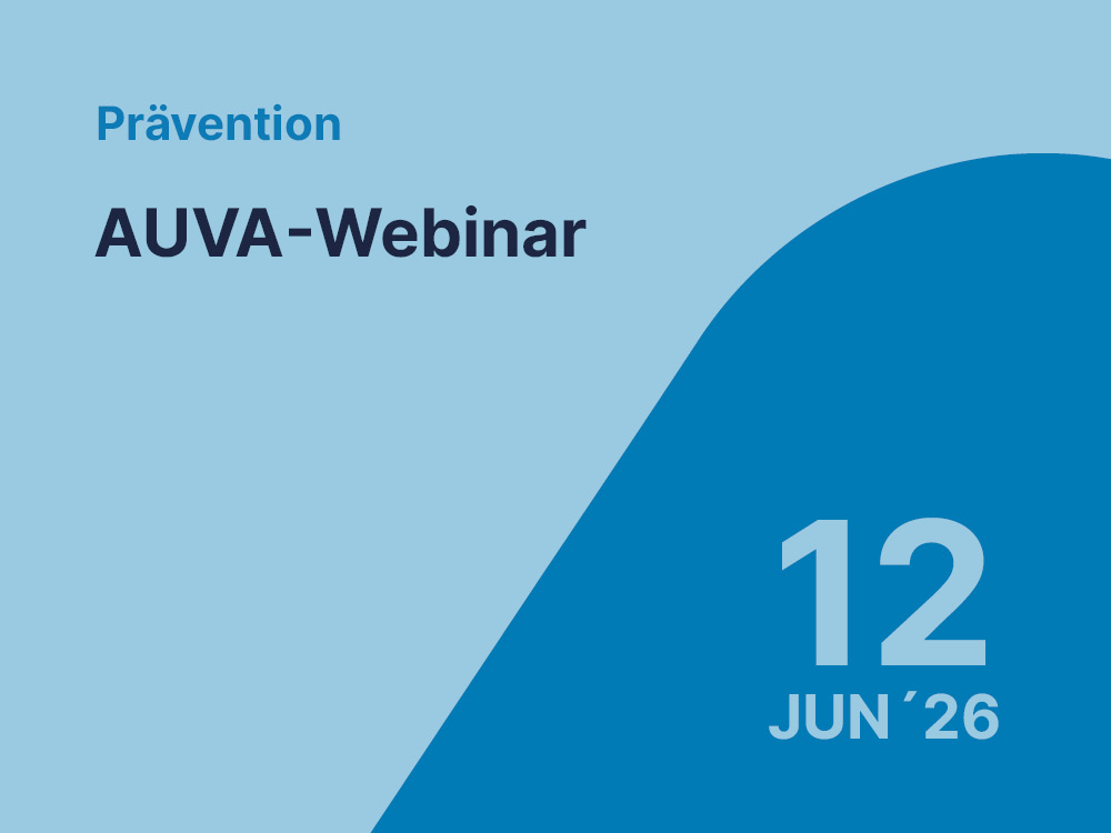 Ankündigung eines AUVA-Webinars