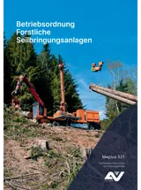 Titelbild des Merkblattes "M.plus 521 Betriebsordnung Forstliche Seilbringungsanlagen" Titelbild des Merkblattes "M.plus 521 Betriebsordnung Forstliche Seilbringungsanlagen"