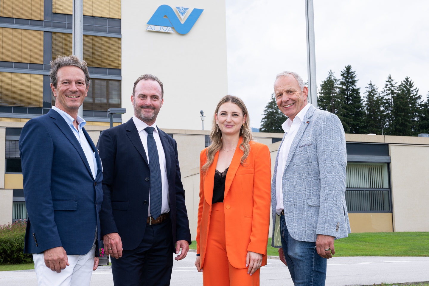 Prim. Dr. Wolfgang Marth, AUVA-Generaldirektor Alexander Bernart, Mag.a Agnes Schöchl, Josef Steiner, MSc